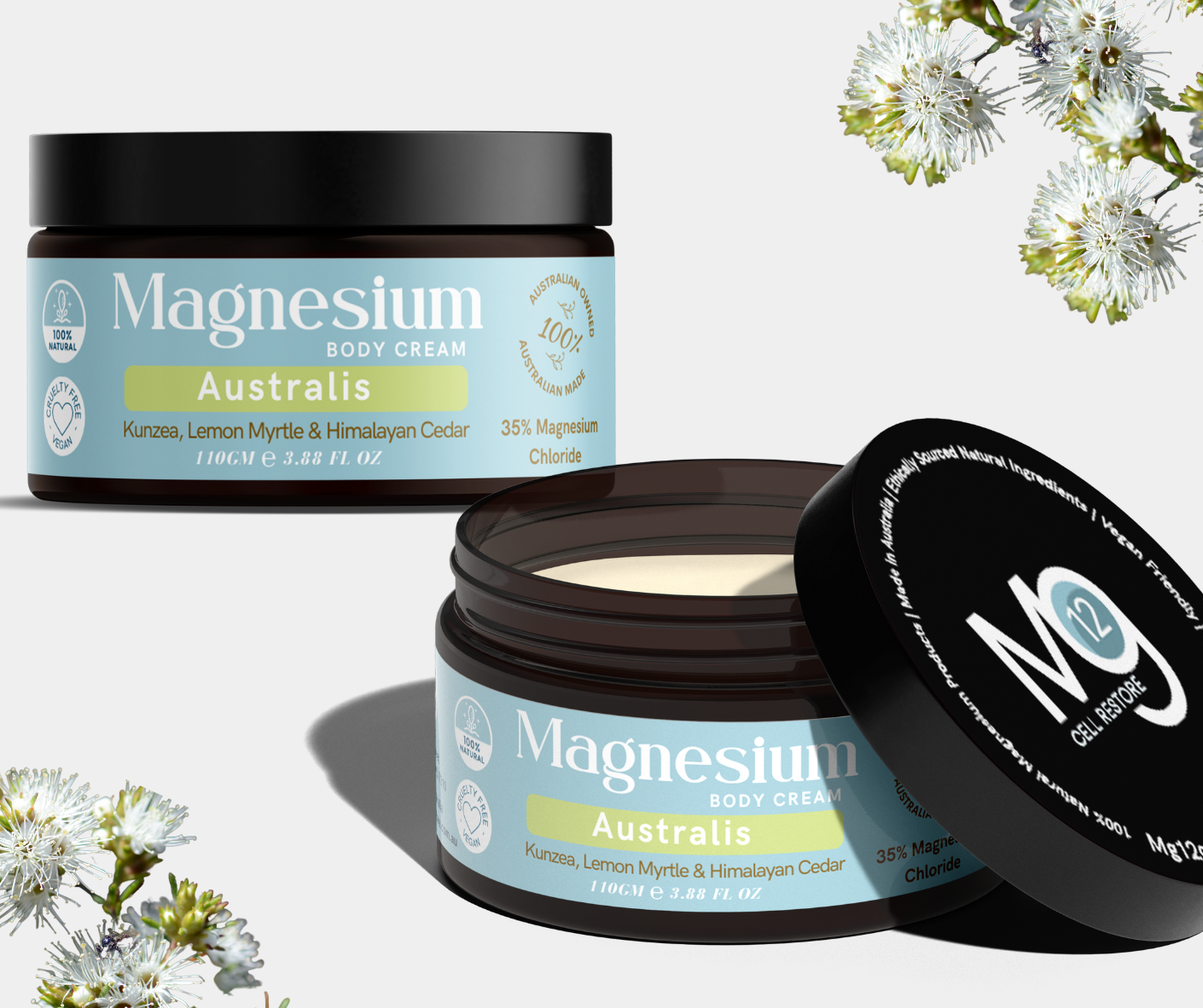 Magnesium Cream Twin Pack | Mg12 Cell Restore